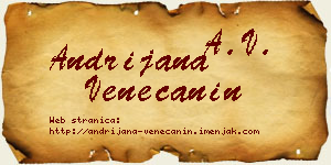 Andrijana Venečanin vizit kartica